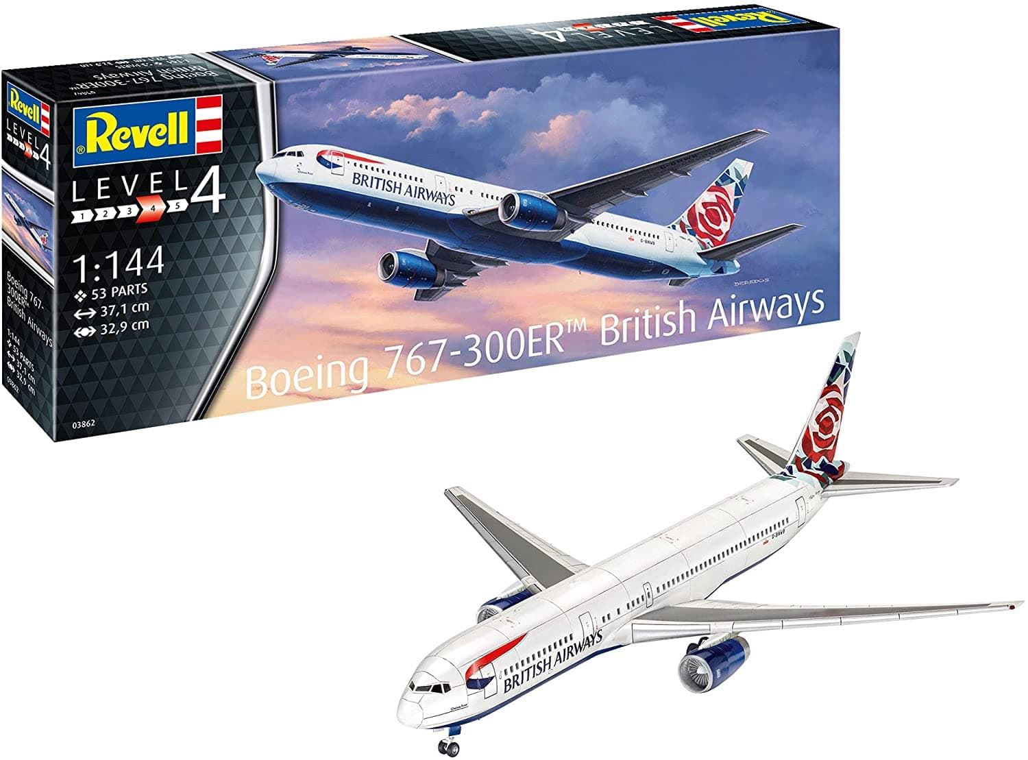 1/144 Boeing 767-300ER British Airways REVELL (03862) - Imagen 1