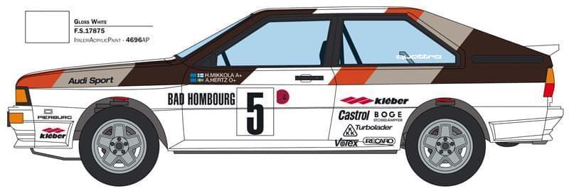 1/24 audi quattro rally montecarlo 1981 - Imagen 3