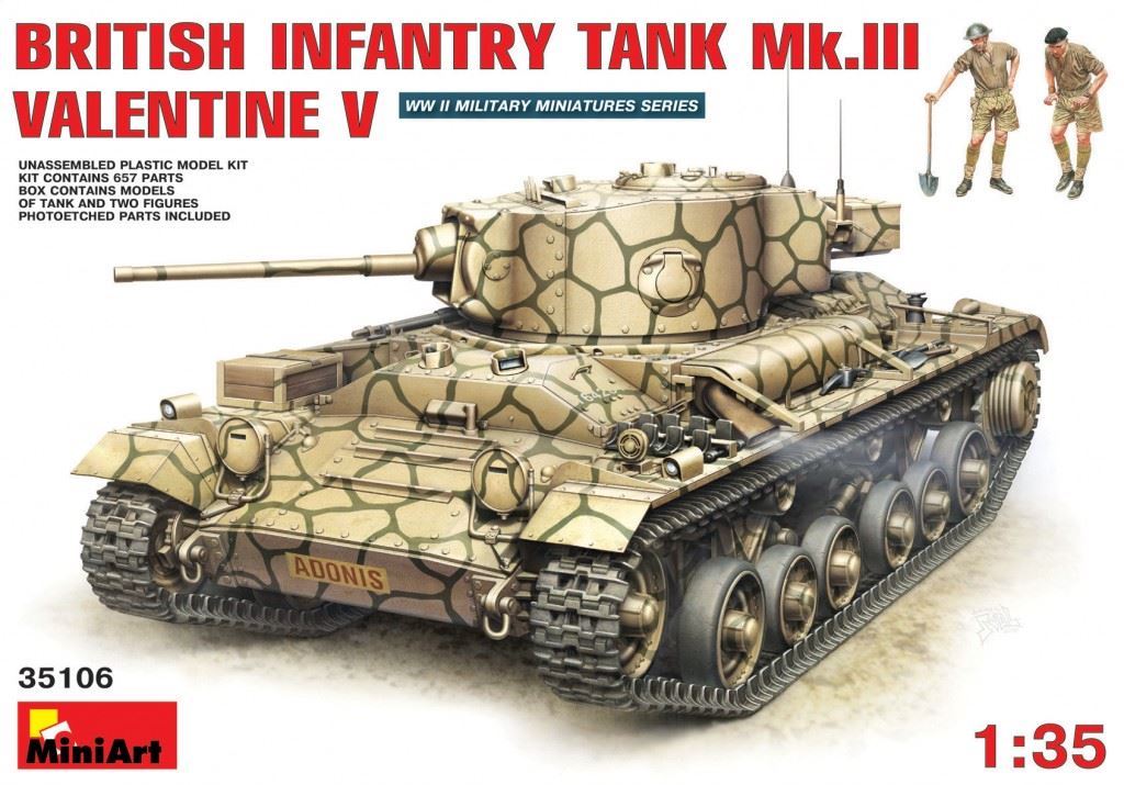1/35 British Infantry Tank Mk.3 Valentine Mk. 5 - Imagen 1