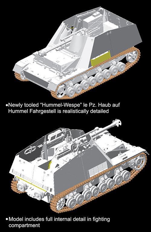 1/35 (Dragon) Sd.Kfz.165 HIUMMEL-WESPE (SMART KIT) - Imagen 2