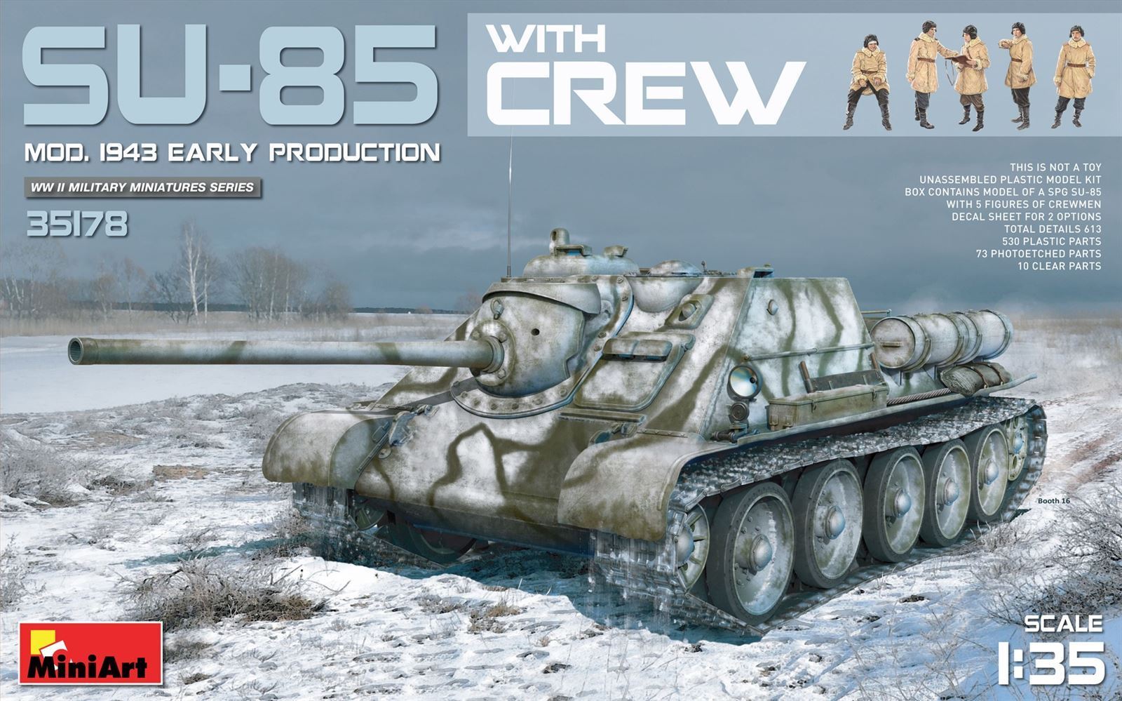 1/35 SU-85 Mod. 1943 (Early Production) w/Crew - Imagen 1