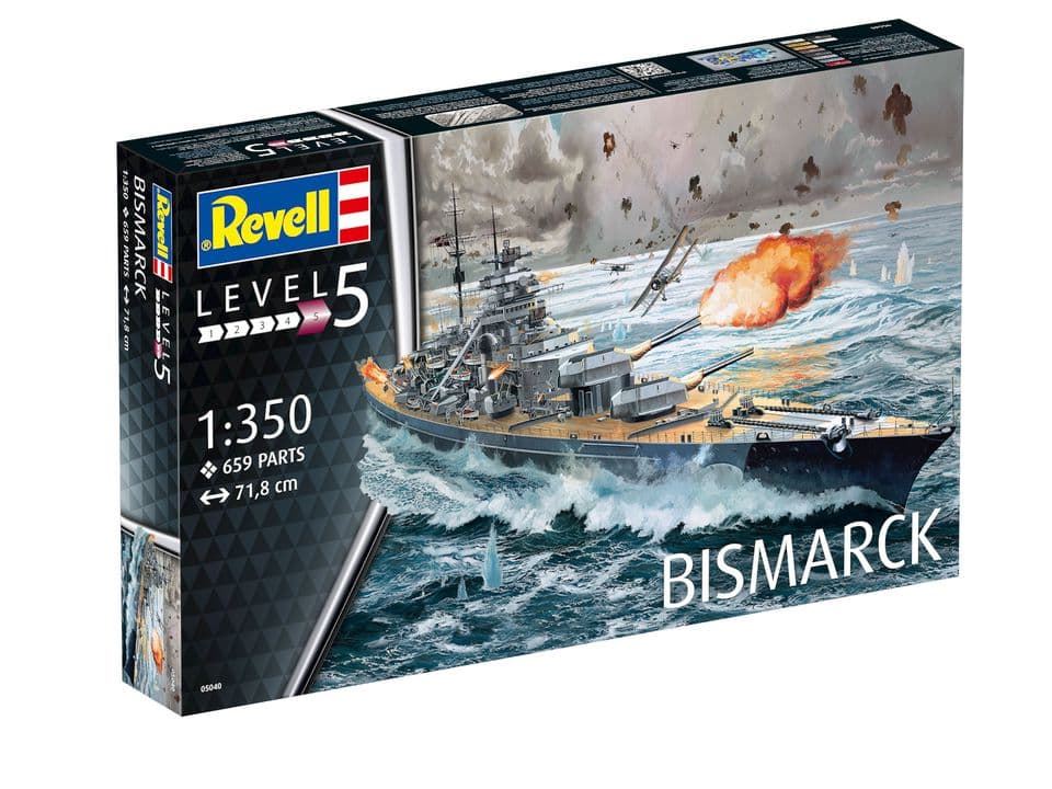 1/350 Battleship Bismarck (MIlitary Ships) REVELL (05040) - Imagen 12