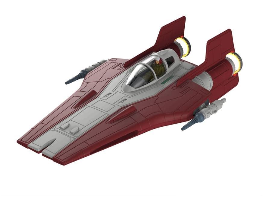 1/44 star wars build & play resistencia a-wing fighter, rojo (episodio viii) - Imagen 2