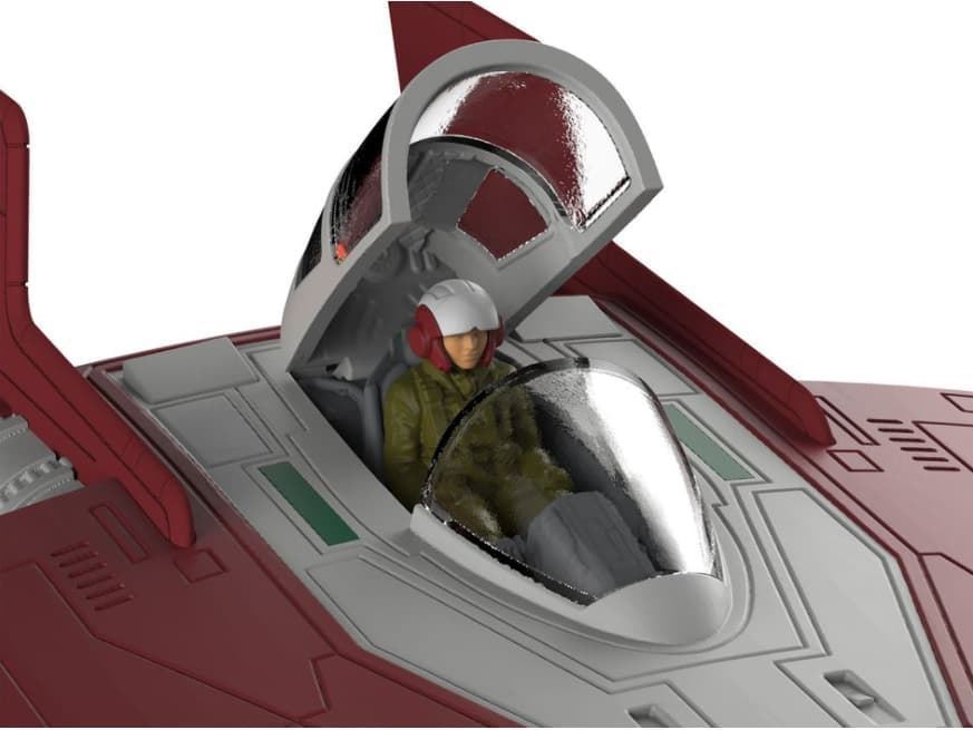 1/44 star wars build & play resistencia a-wing fighter, rojo (episodio viii) - Imagen 5