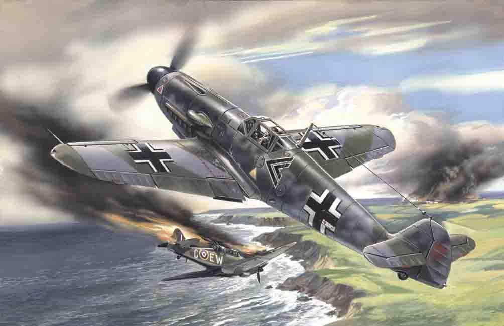 1/48 Messerschmitt Bf 109F-2, WWII German Fighter(ICM) (48102) - Imagen 1