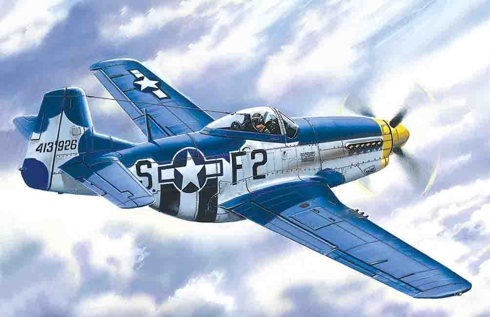 1/48 Mustang P-51D-15, WWII American Fighter ICM (48151) - Imagen 1