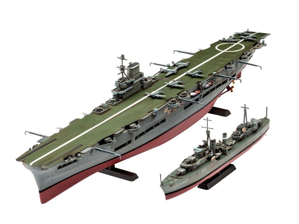 1/720 HMS Ark Royal & Tribal Class Destroyer REVELL (05149) - Imagen 1