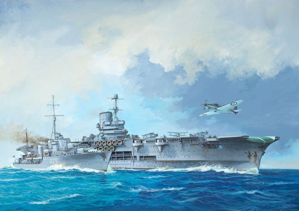 1/720 HMS Ark Royal & Tribal Class Destroyer REVELL (05149) - Imagen 3