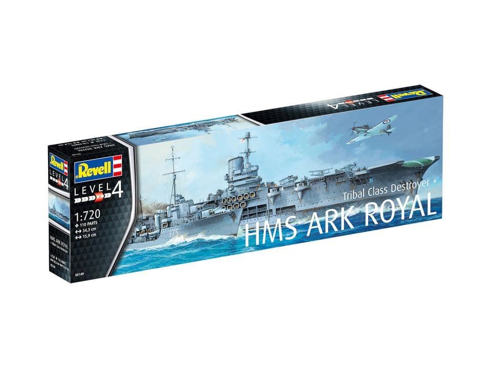 1/720 HMS Ark Royal & Tribal Class Destroyer REVELL (05149) - Imagen 4