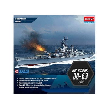 Academy USS Missouri BB-63. Escala: 1/400  Referencia: 47614401 - Imagen 1
