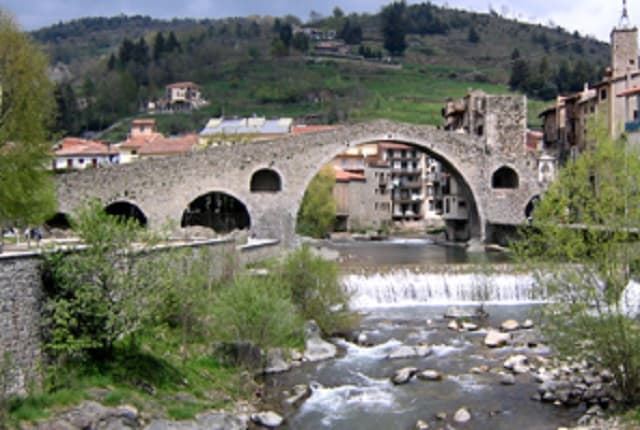 AEDES (1201) PUENTE ROMANICO DE CAMPODROM CASAS LADRILLO- KITS CONSTRUCCION LADRILLO - Imagen 3