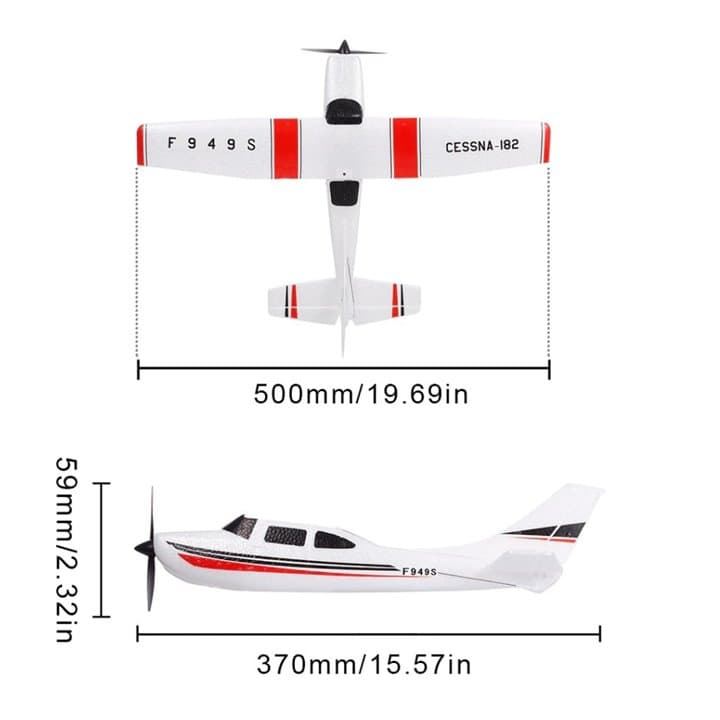 AVION F949S CESSNA RC 182RTF 2.4GHZ - Avión rc - Avión r/c - Avión radiocontrol - Avión teledirigido - Imagen 9