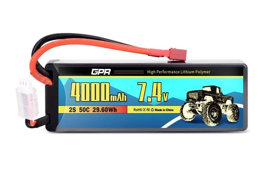 BATERIA LIPO 7,4V 4000MAH 50C HARDCASE (DEAN) - Imagen 1