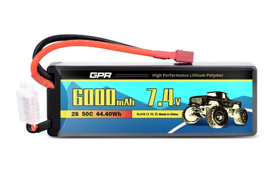 BATERIA LIPO 7,4V 6000MAH 50C HARDCASE (DEAN) - Imagen 1