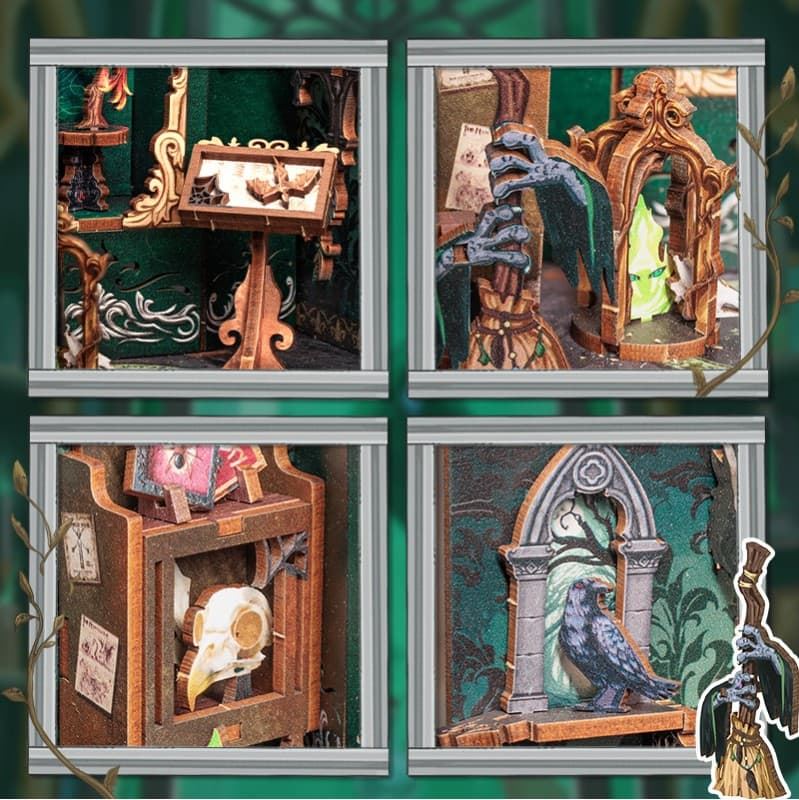 Book Nook Herbario "The Darkness Herbarium" con 98 piezas. - Imagen 6