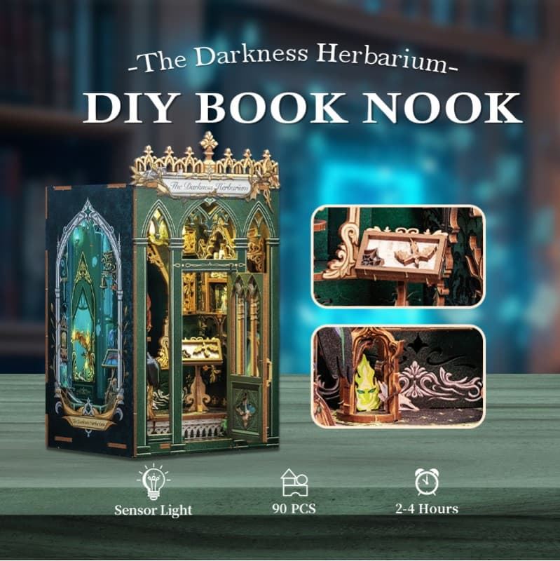 Book Nook Herbario "The Darkness Herbarium" con 98 piezas. - Imagen 8