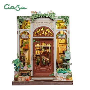 Book Nook Librería "Green Life Bookshop" con 196 piezas. - Imagen 1