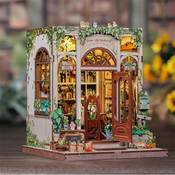 Book Nook Librería "Green Life Bookshop" con 196 piezas. - Imagen 2