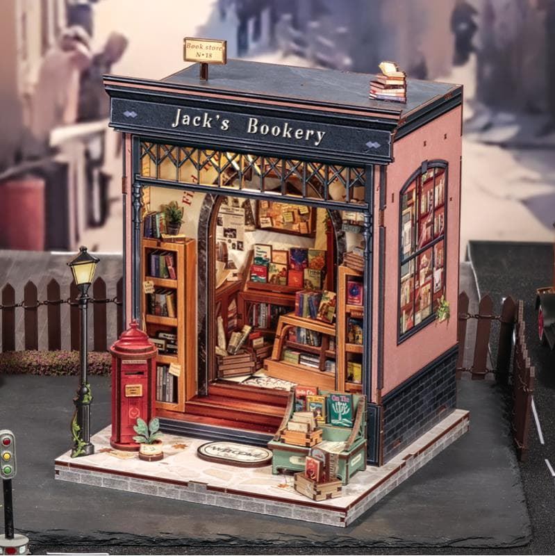 Book Nook Librería "Jack's Bookery" con 330 piezas. - Imagen 4