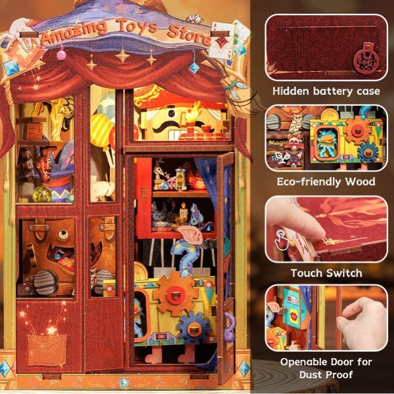 Book Nook Tienda de juguetes "Amazing Toy Store" con 107 piezas - Imagen 7