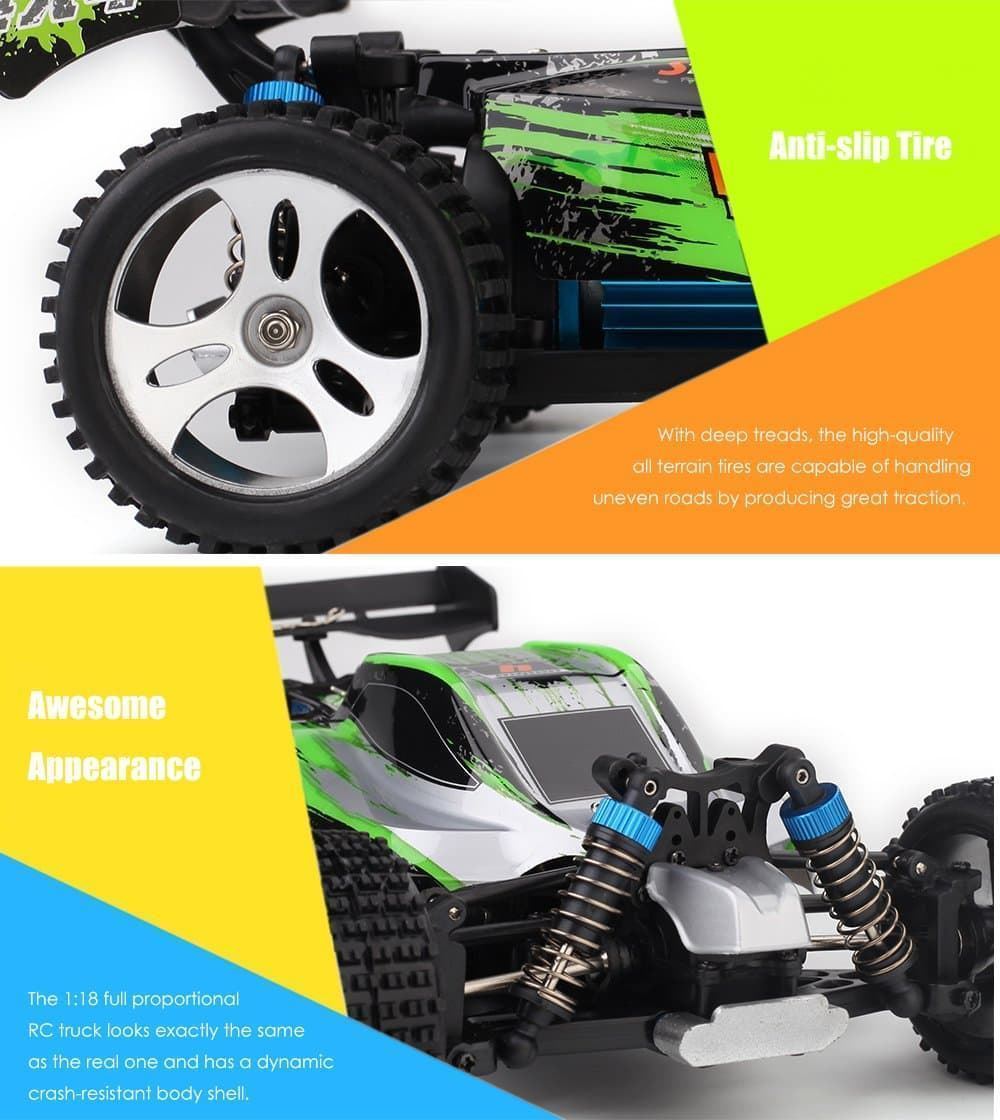 buggy 1/18 todoterreno 4wd 70 km/h Coche radio control - Coche rc - Coche r/c - Coche teledirigido - Imagen 6