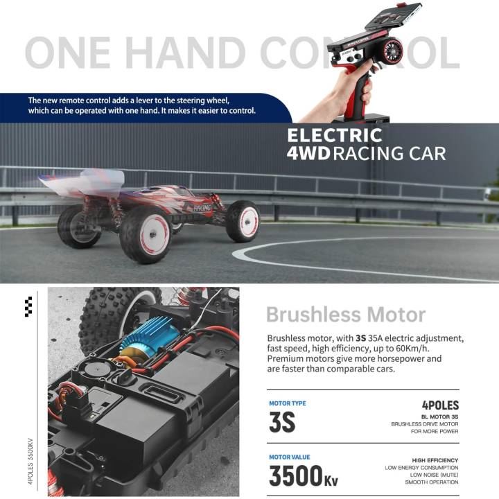 Buggy Brushless 3s 124008 1/12 RTR Wltoys Ref. 124008 - Imagen 10