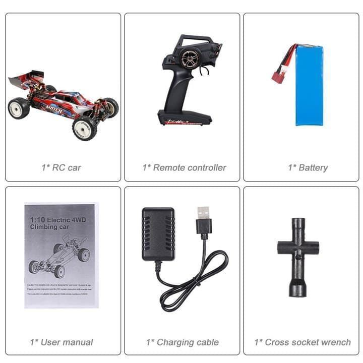BUGGY MATCH BRUSHED 1/10 RTR WLTOYS Ref. 104001 Coche radio control - Coche rc - Coche r/c - coche teledirigido - Imagen 7