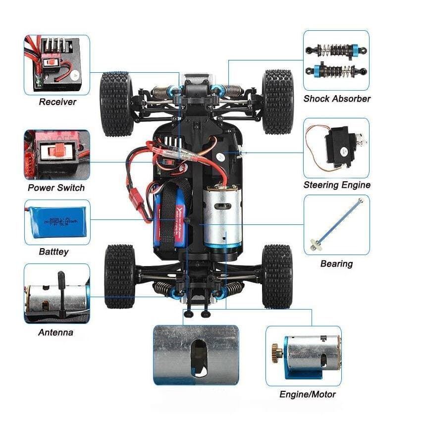 COCHE MONSTER TRUCK 1/18 brave pro 70Km/h Coche radio control - Coche rc - Coche r/c - coc - Imagen 4