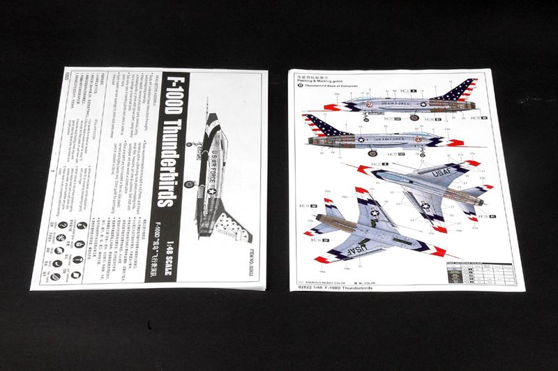 F-100D en librea de Thunderbirds 02822 - Imagen 3