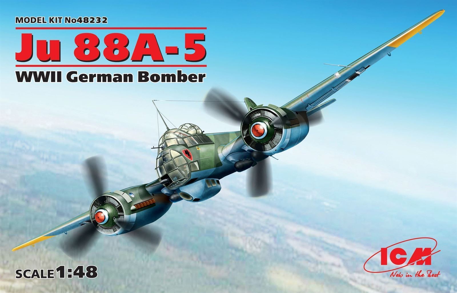 ICM (48232) 1/48 Ju 88A-5, WWII German Bomber (100% new molds) - Imagen 1