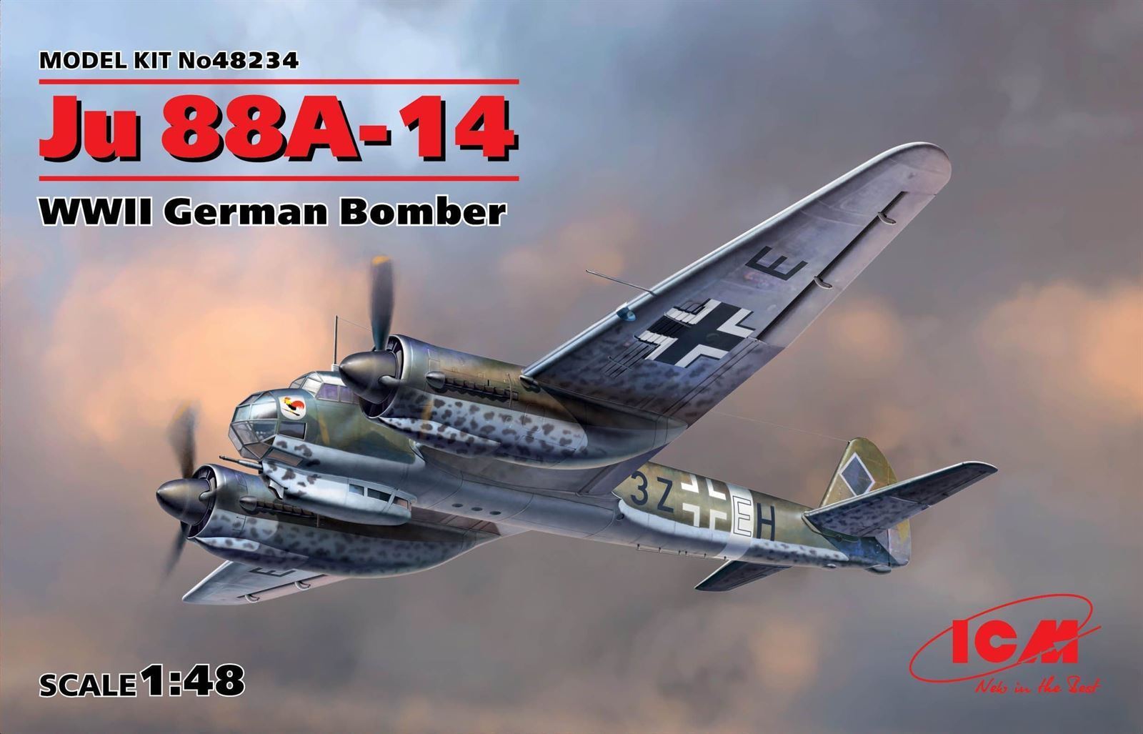 ICM (48234) 1/48 Ju 88A-14, WWII German Bomber - Imagen 1