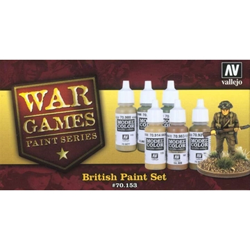 Infantería británica: juego de 6 pinturas para soldados. - Imagen 1