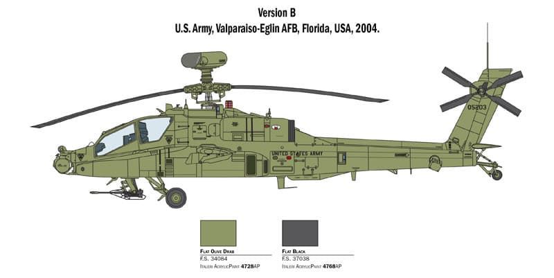 ITALERI 2748 1/48 AH-64D Apache Longbow - Imagen 4