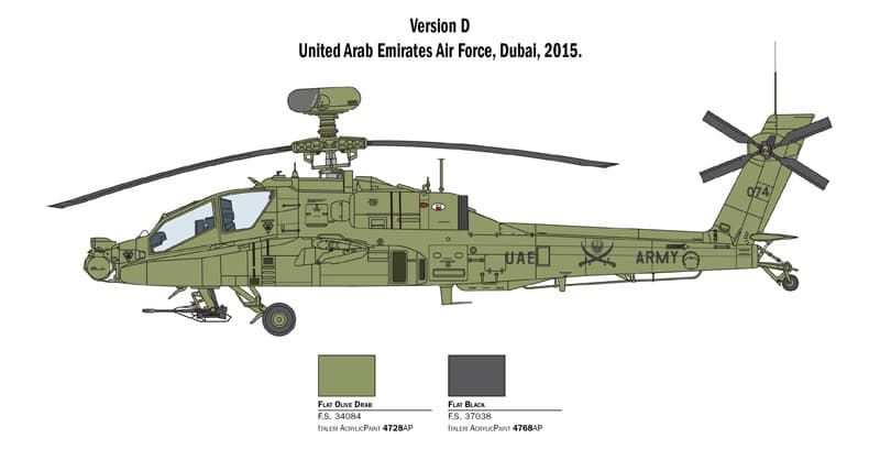 ITALERI 2748 1/48 AH-64D Apache Longbow - Imagen 6