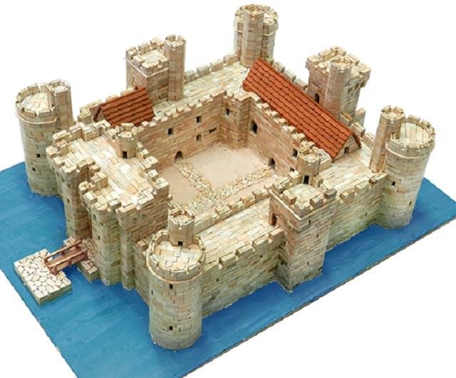 KITS CONSTRUCCION CASAS - CASAS LADRILLO - CONSTRUCCION EN PIEDRA AEDES (1014) CASTILLO DE BODIAM - Imagen 2