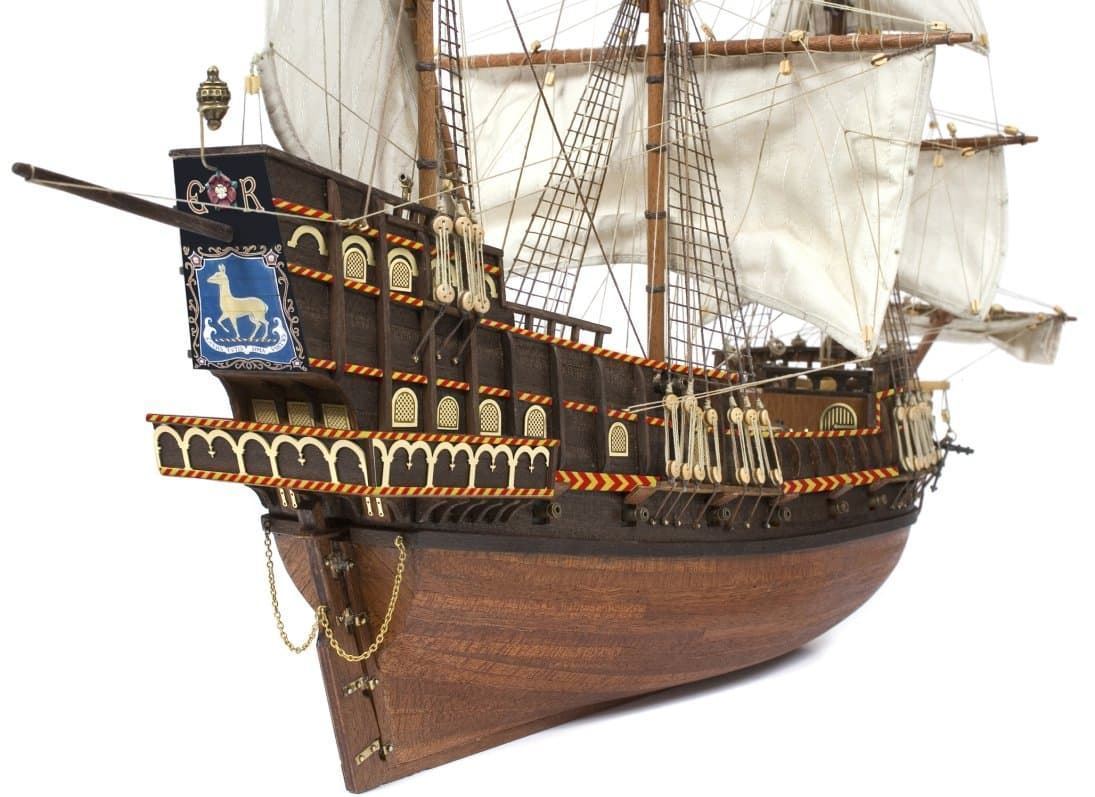 Maqueta barco de madera: Barco Golden Hind (OCCRE 12003) - Imagen 4