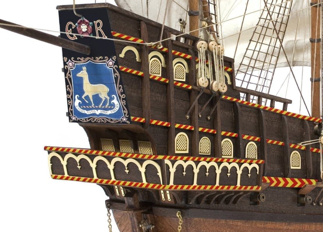Maqueta barco de madera: Barco Golden Hind (OCCRE 12003) - Imagen 5