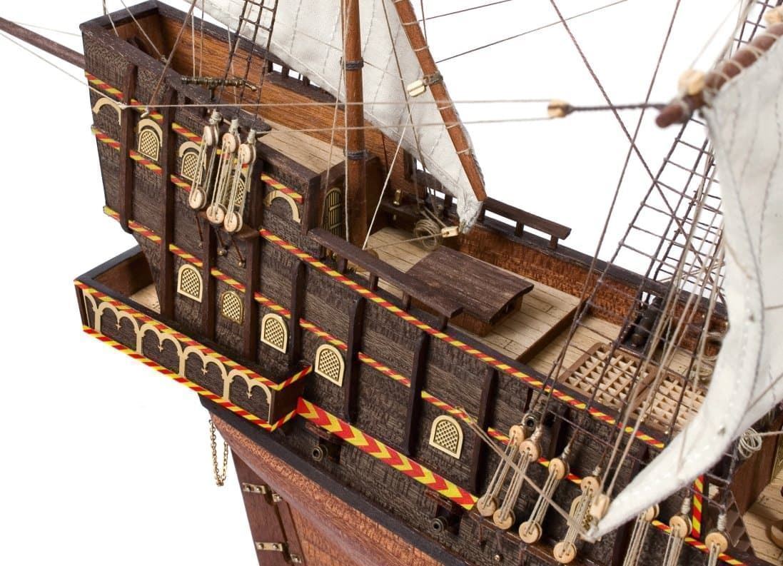Maqueta barco de madera: Barco Golden Hind (OCCRE 12003) - Imagen 8