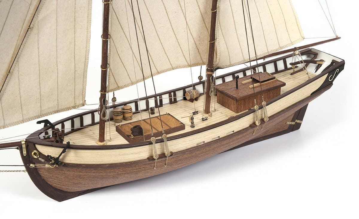 maqueta barco de madera: Polaris con velas - Imagen 5