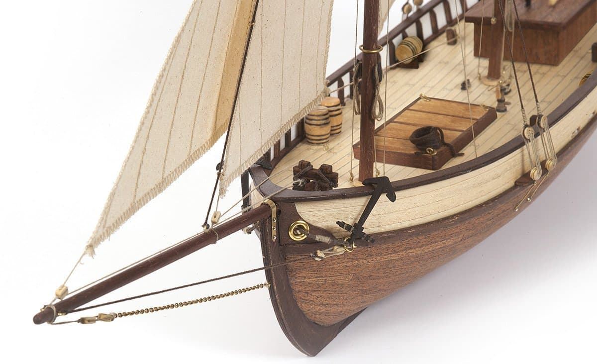 maqueta barco de madera: Polaris con velas - Imagen 6
