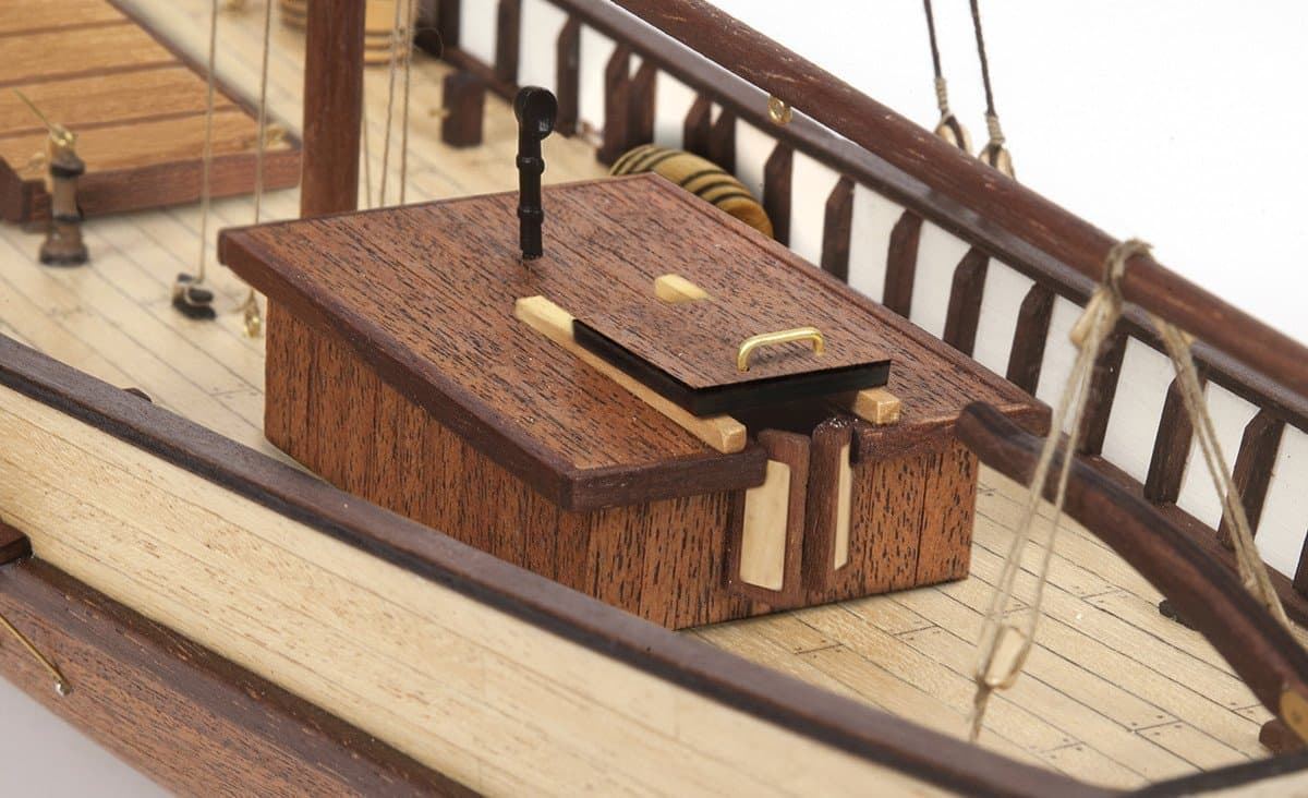 maqueta barco de madera: Polaris con velas - Imagen 7