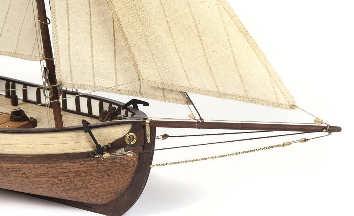 maqueta barco de madera: Polaris con velas - Imagen 8