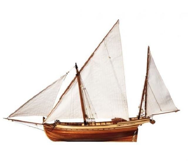 Maqueta de barco de madera Falucho San Juan - Imagen 3