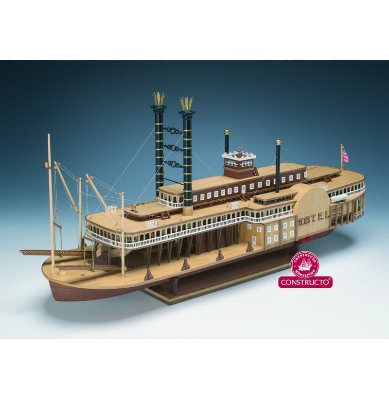 Maqueta de barco de madera: Misisipi, Rober E. Lee - Imagen 1
