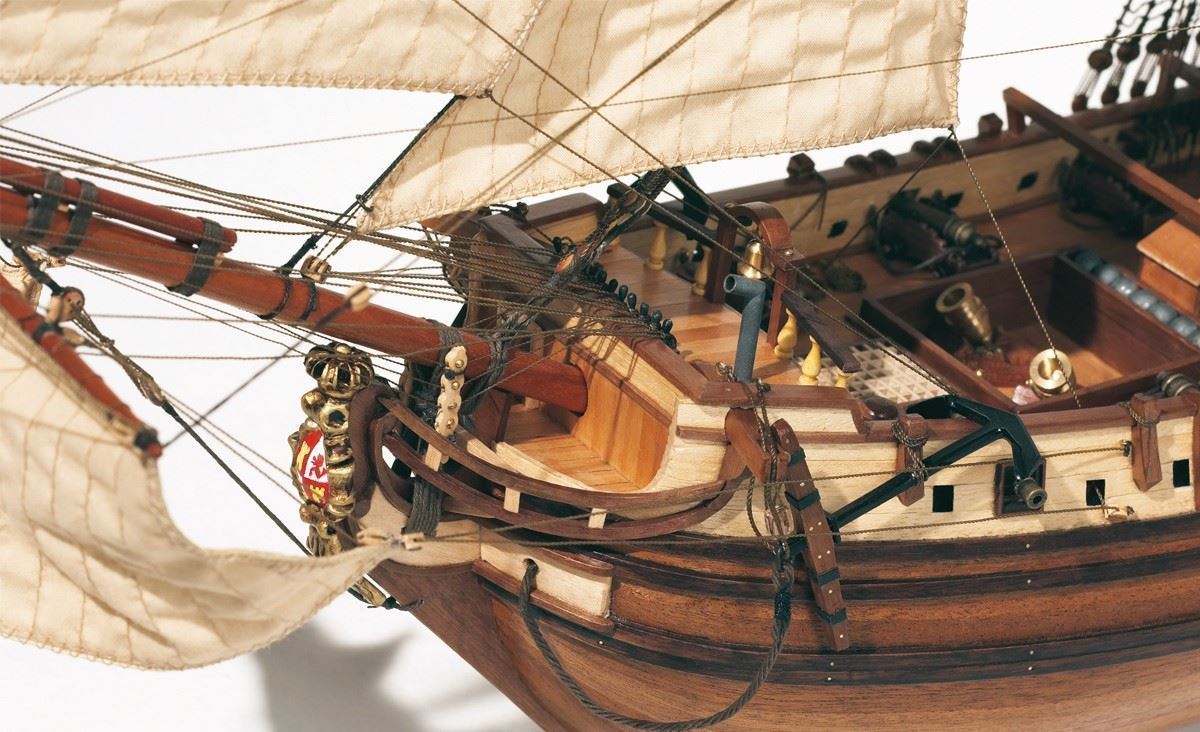Maqueta de barco en madera:LA CANDELARIA - Imagen 6