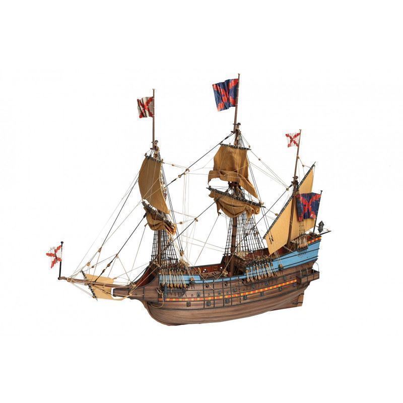 Maqueta de Barco en Madera: SAN LUIS, Galeón Español del s. XVII