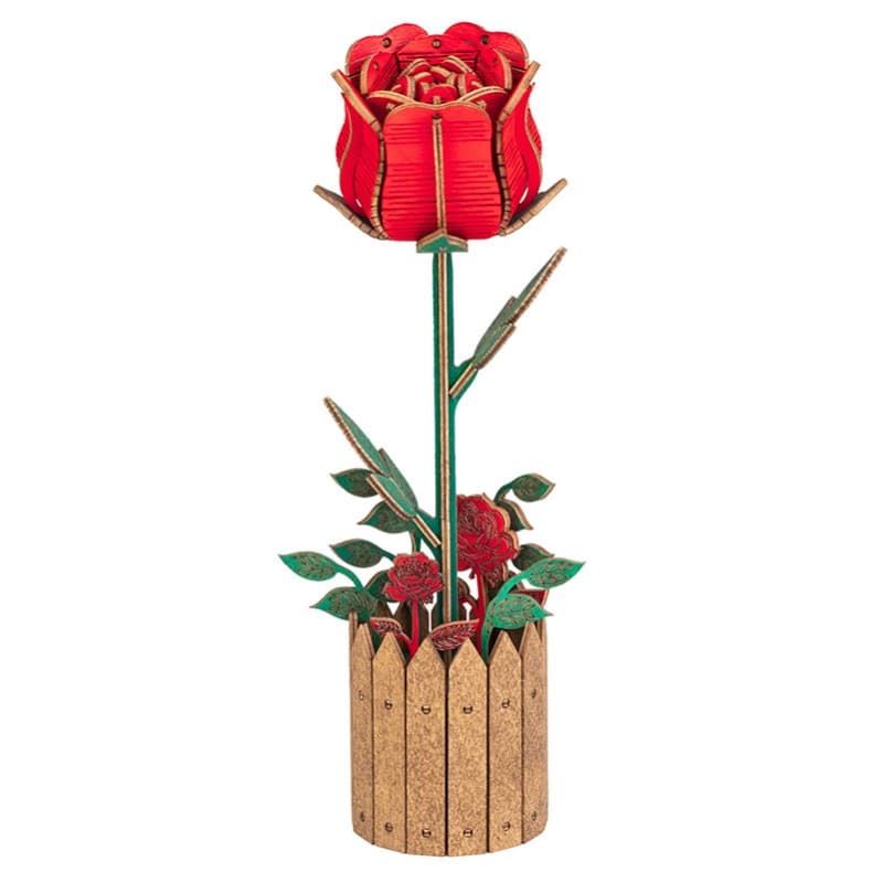 Maqueta de madera Flor (80 piezas) - Imagen 1