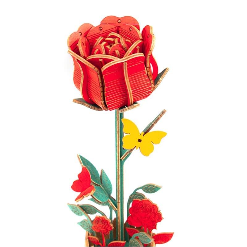 Maqueta de madera Flor (80 piezas) - Imagen 2