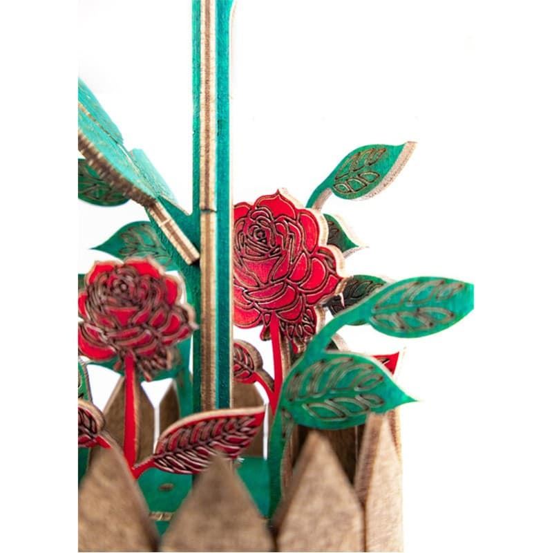 Maqueta de madera Flor (80 piezas) - Imagen 3