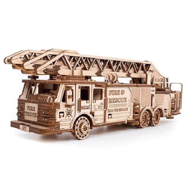 Maqueta madera con movimiento Camión de bomberos 439 piezas - Imagen 5